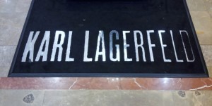 Karl Lagerfeld entrance in New York City Karl Lagerfeld entrance in New York City