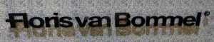 Logo von Floris van Bommel auf der Bread & Butter in Berlin Logo von Floris van Bommel auf der Bread & Butter in Berlin