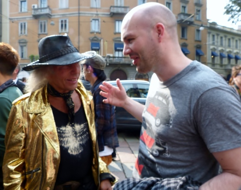 James Goldstein and me in Milan James Goldstein and me in Milan
